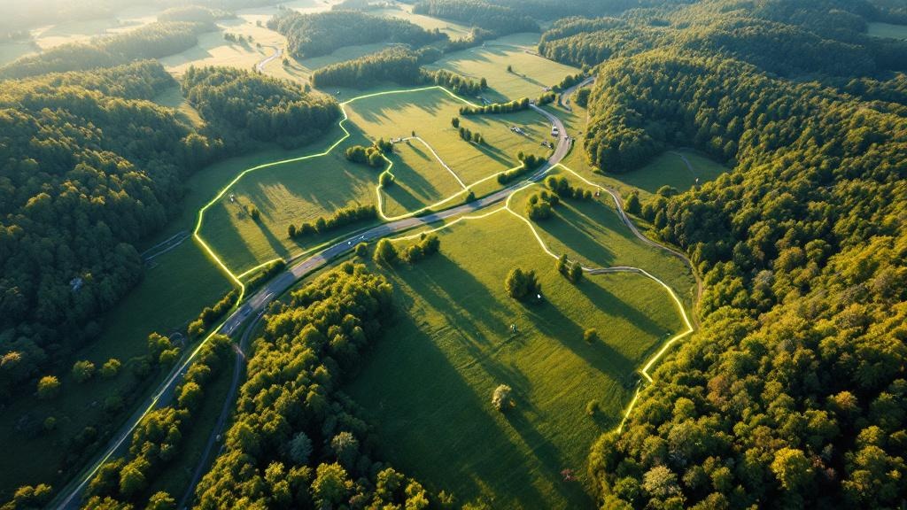 Property line hero image for property line rural land workflow